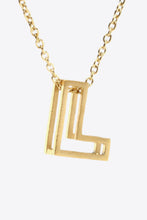 Load image into Gallery viewer, K to T Letter Pendant Necklace DIBS K-T