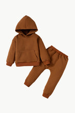 Load image into Gallery viewer, Kids Textured Hoodie and Joggers Set