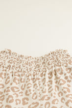 Load image into Gallery viewer, Plus Size Leopard Smocked Wide Leg Pants