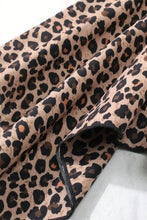 Load image into Gallery viewer, Girls Leopard Graphic Handkerchief Hem Spliced Dress