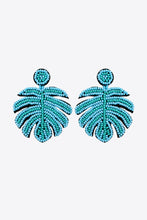 Load image into Gallery viewer, Beaded Banana Leaf Earrings
