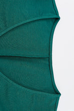 Load image into Gallery viewer, Tie Waist Side Split Surplice Dress