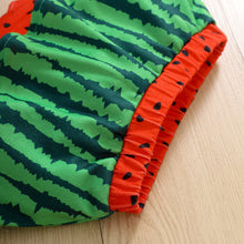 Load image into Gallery viewer, Baby Girl Watermelon Print Bow Cropped Top and Skort Set