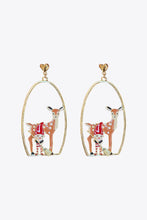 Load image into Gallery viewer, Christmas Deer Heart Drop Earrings
