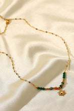 Load image into Gallery viewer, Sun Pendant Natural Stone Necklace