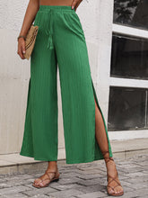 Load image into Gallery viewer, High Waist Slit Wide Leg Pants