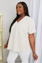 Load image into Gallery viewer, Zenana Full Size Textured V-Neck Tee