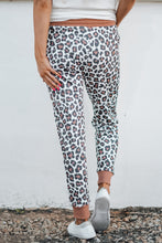 Load image into Gallery viewer, Leopard Print Elastic Waist Jogger Pants
