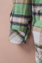 Load image into Gallery viewer, Plaid High-Low Shirt Jacket