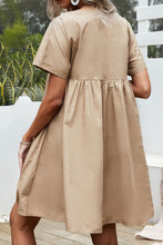 Load image into Gallery viewer, V-Neck Short Sleeve Mini Dress