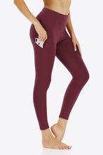 Load image into Gallery viewer, Wide Waistband Sports Leggings with Side Pockets