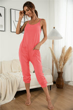 Load image into Gallery viewer, Patch Pocket Cami Jumpsuit