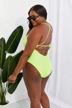 Load image into Gallery viewer, Marina West Swim High Tide One-Piece in Lemon-Lime