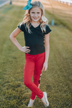 Load image into Gallery viewer, Girls Leopard Patch Leggings