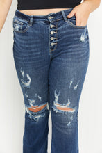 Load image into Gallery viewer, Judy Blue Ophelia Full Size Mid-Rise Destroyed Flare Jeans