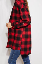 Load image into Gallery viewer, GeeGee Happy Harvest Plaid Button Up Tunic