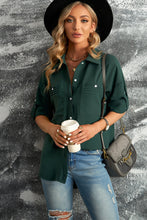 Load image into Gallery viewer, Button-Up Roll-Tab Sleeve Shirt