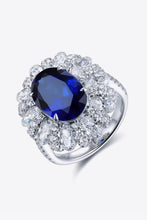 Load image into Gallery viewer, 5 Carat Lab-Grown Sapphire Flower Shape Ring
