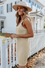 Load image into Gallery viewer, V Neck Sleeveless Ribbed Dress