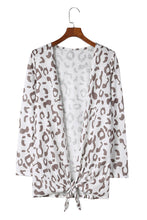 Load image into Gallery viewer, Leopard Long-Sleeve Open Front Cardigan