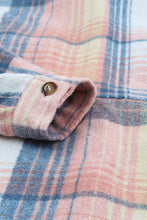 Load image into Gallery viewer, Plaid Dropped Shoulder Shacket