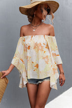 Load image into Gallery viewer, Floral Bell Sleeve Off-Shoulder Blouse