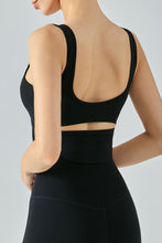 Load image into Gallery viewer, Cutout Curved Hem Sports Tank