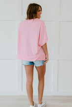 Load image into Gallery viewer, Sew In Love Sippin' Lemonade Full Size Run French Terry Top in Pink