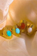 Load image into Gallery viewer, Natural Stone Copper Ring