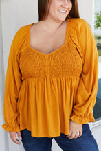 Load image into Gallery viewer, GeeGee Penthouse Full Size Smocked Blouse