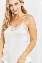 Load image into Gallery viewer, Celeste In The Moment Full Size Lace Detail Tank Top in White
