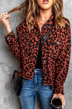 Load image into Gallery viewer, Leopard Print Raw Hem Jacket DIBS 0002