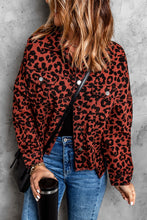 Load image into Gallery viewer, Leopard Print Raw Hem Jacket DIBS 0002
