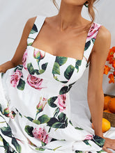 Load image into Gallery viewer, Floral Sleeveless Layered Dress