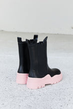 Load image into Gallery viewer, Weeboo Two-Tone Faux Leather Booties in Pink