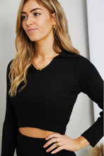 Load image into Gallery viewer, Sew In Love Full Size Johnny Collar Cropped Sweater and Knit Skirt Set