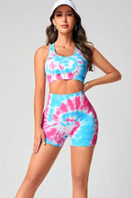 Load image into Gallery viewer, Tie-Dye Sports Bra and Shorts Set