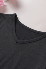 Load image into Gallery viewer, V-Neck Fringe Hem T-Shirt