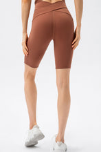 Load image into Gallery viewer, Crisscross Waistband Slim Fit Sports Shorts
