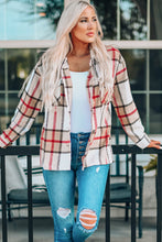 Load image into Gallery viewer, Plaid Button Down Shirt Jacket with Breast Pockets