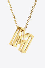 Load image into Gallery viewer, K to T Letter Pendant Necklace DIBS K-T