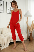 Load image into Gallery viewer, Patch Pocket Cami Jumpsuit