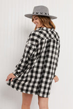 Load image into Gallery viewer, HYFVE Count On It Buffalo Plaid Shirt Dress