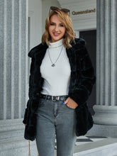 Load image into Gallery viewer, Long Sleeve Collared Teddy Jacket with Pockets