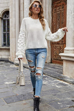 Load image into Gallery viewer, Weekend Style Rib-Knit Dropped Shoulder Sweater