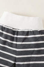 Load image into Gallery viewer, Baby Striped Decorative Button Top and Joggers Set