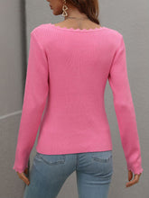 Load image into Gallery viewer, V-Neck Ribbed Knit Top