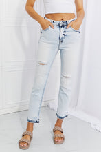 Load image into Gallery viewer, DIBS 3333 RISEN Full Size Camille Acid Wash Crop Straight Jeans