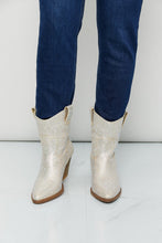 Load image into Gallery viewer, Forever Link Rhinestone Cowboy Booties in Champagne