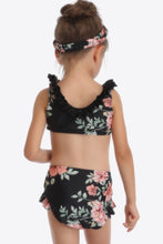 Load image into Gallery viewer, Floral Ruffled Sleeveless Two-Piece Swim Set